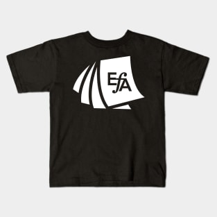 EFA EDIT Committee Logomark in white Kids T-Shirt